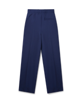 Navy Wide Leg Trousers