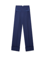 Navy Waist Panel Trousers