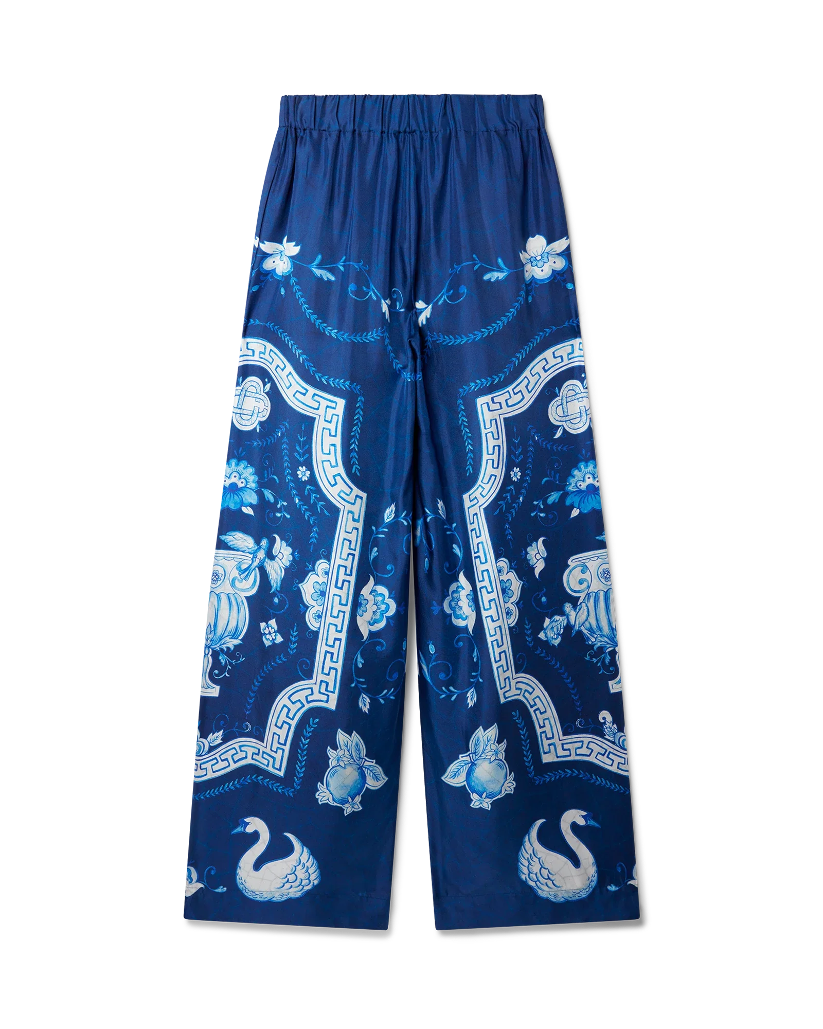 Pantalon large imprimé Plat A Dessert Bleu