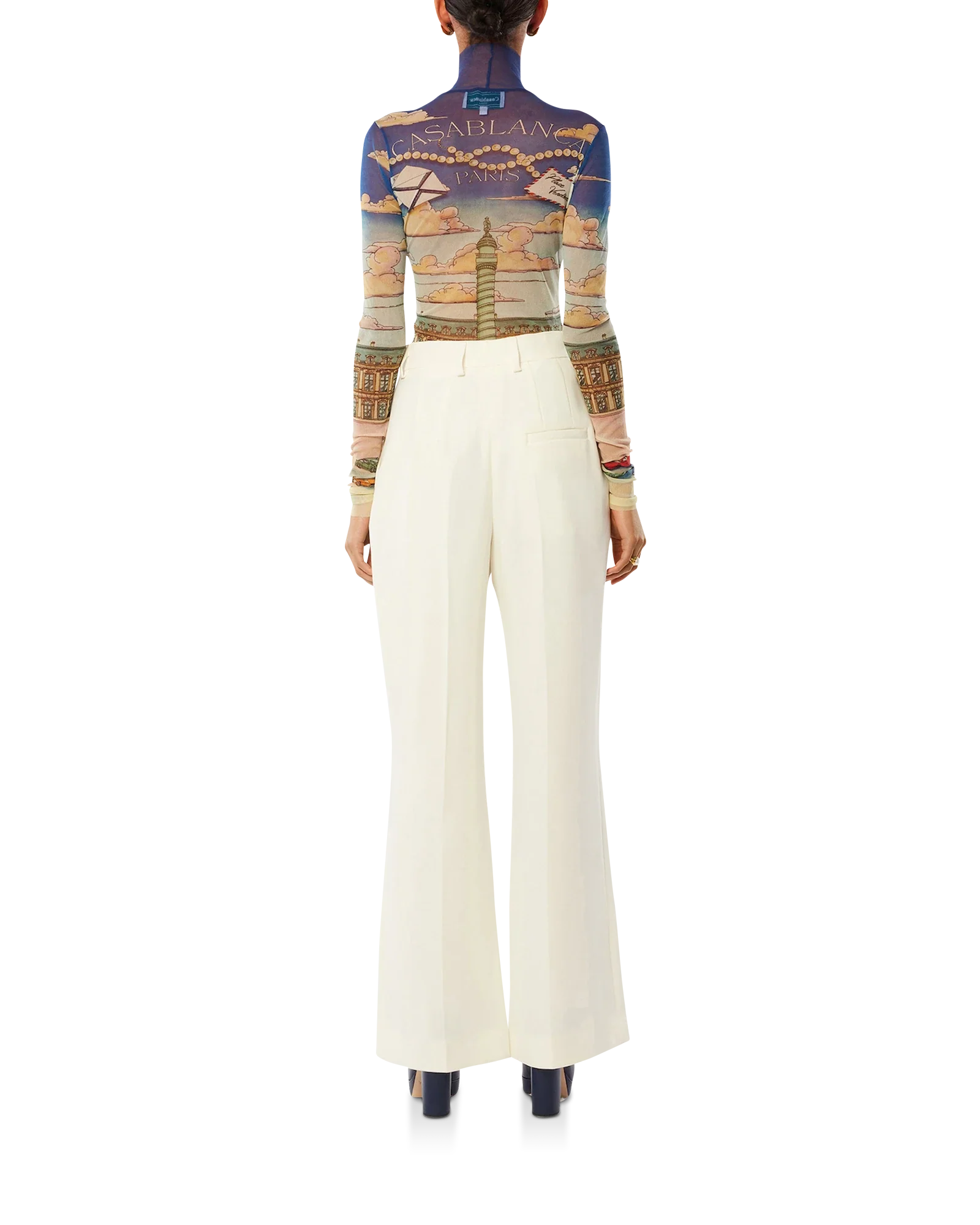 Place Casa Printed Mesh Top