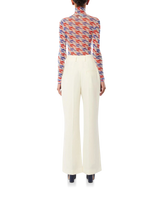 Aviation Houndstooth Mesh Top