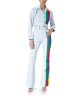 Rainbow Embroidery Jeans