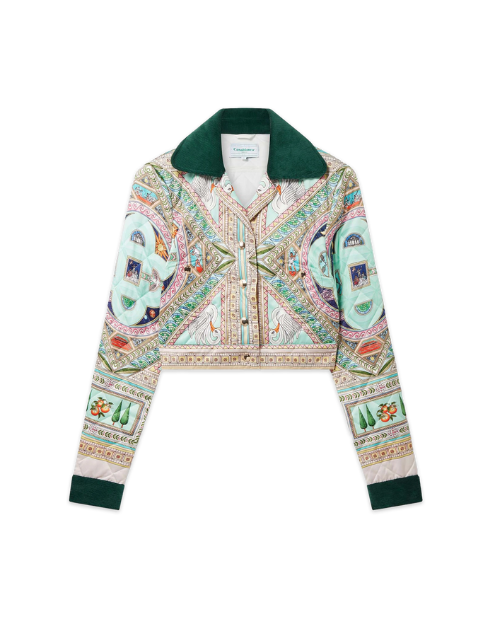 Le Labyrinthe Quilted Cropped Jacket