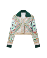 Le Labyrinthe Quilted Cropped Jacket