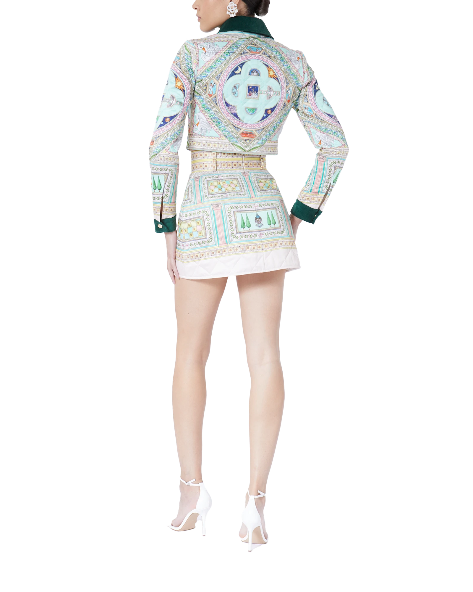 Le Labyrinthe Quilted Cropped Jacket