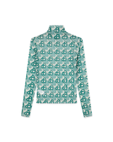 Heart Monogram Mesh Top | Casablanca Paris Heart Monogram Mesh Top | Casablanca Paris