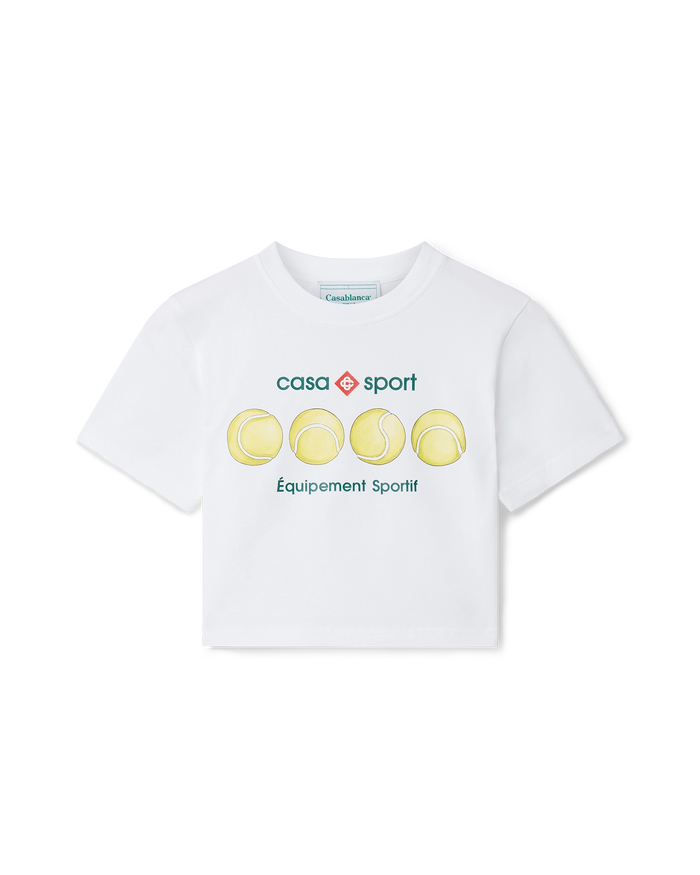 Casa Sport Tennis Balls Cropped T-Shirt