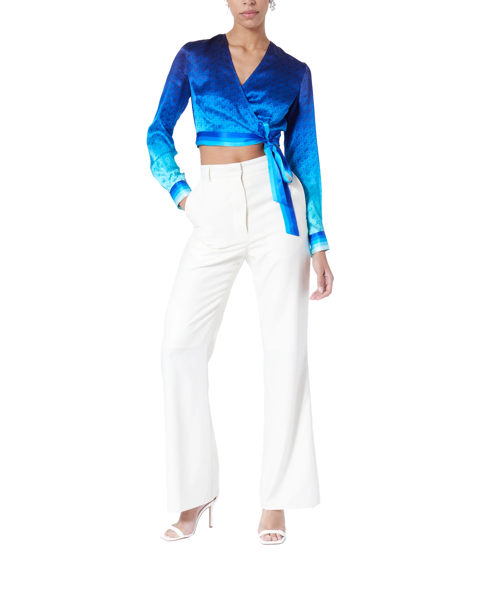 The Night View Wrap Blouse