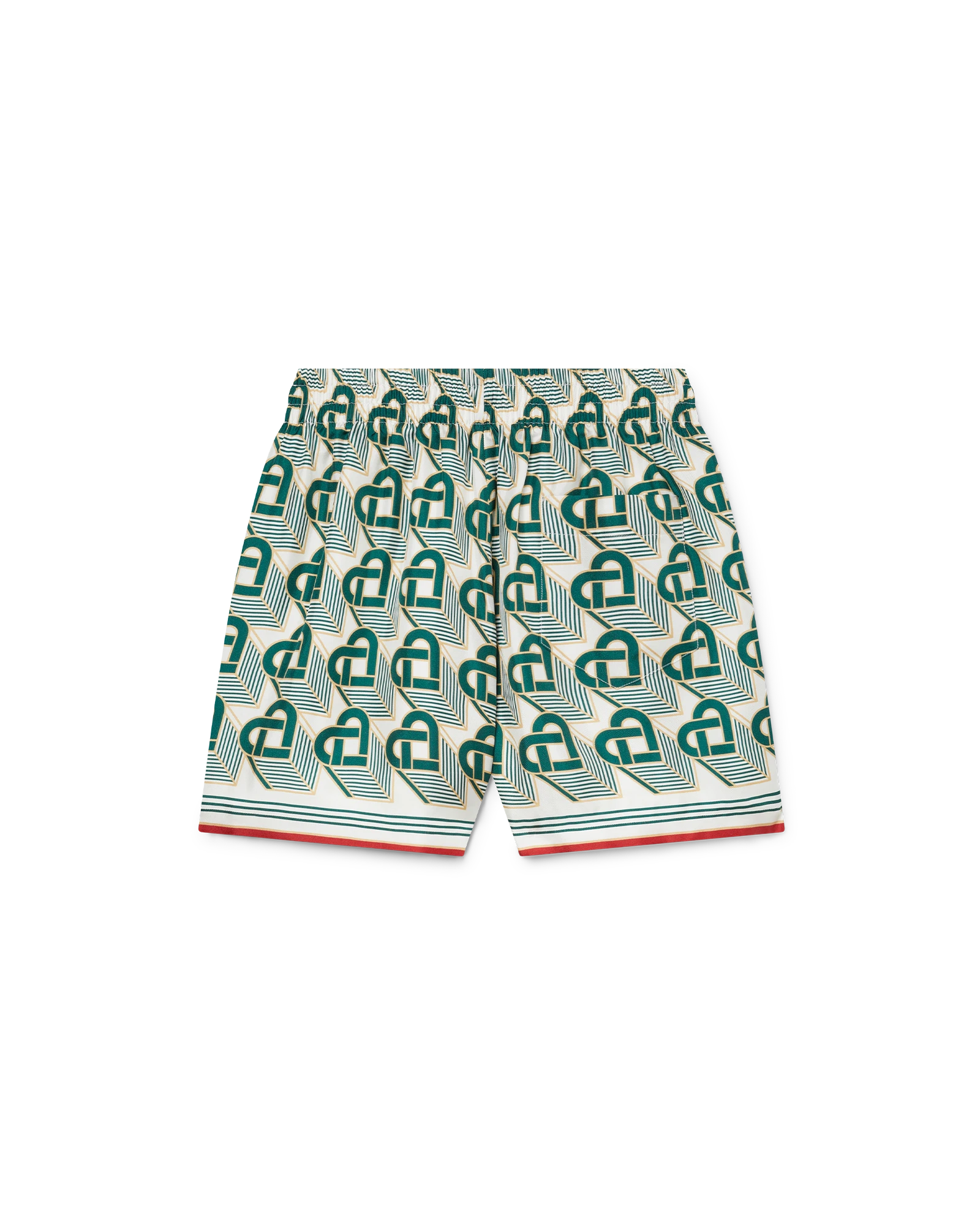 Heart Monogram Silk Shorts