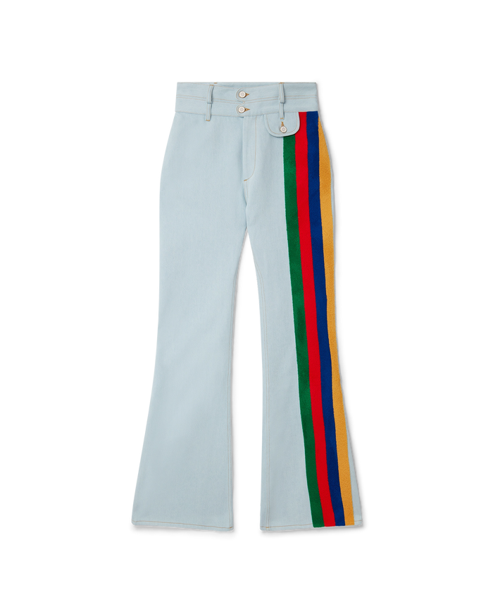 Rainbow Embroidery Jeans