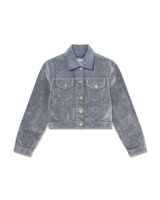 Peach Texture Denim Jacket