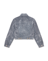 Peach Texture Denim Jacket