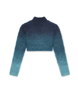 Gradient Mohair High Neck Jumper