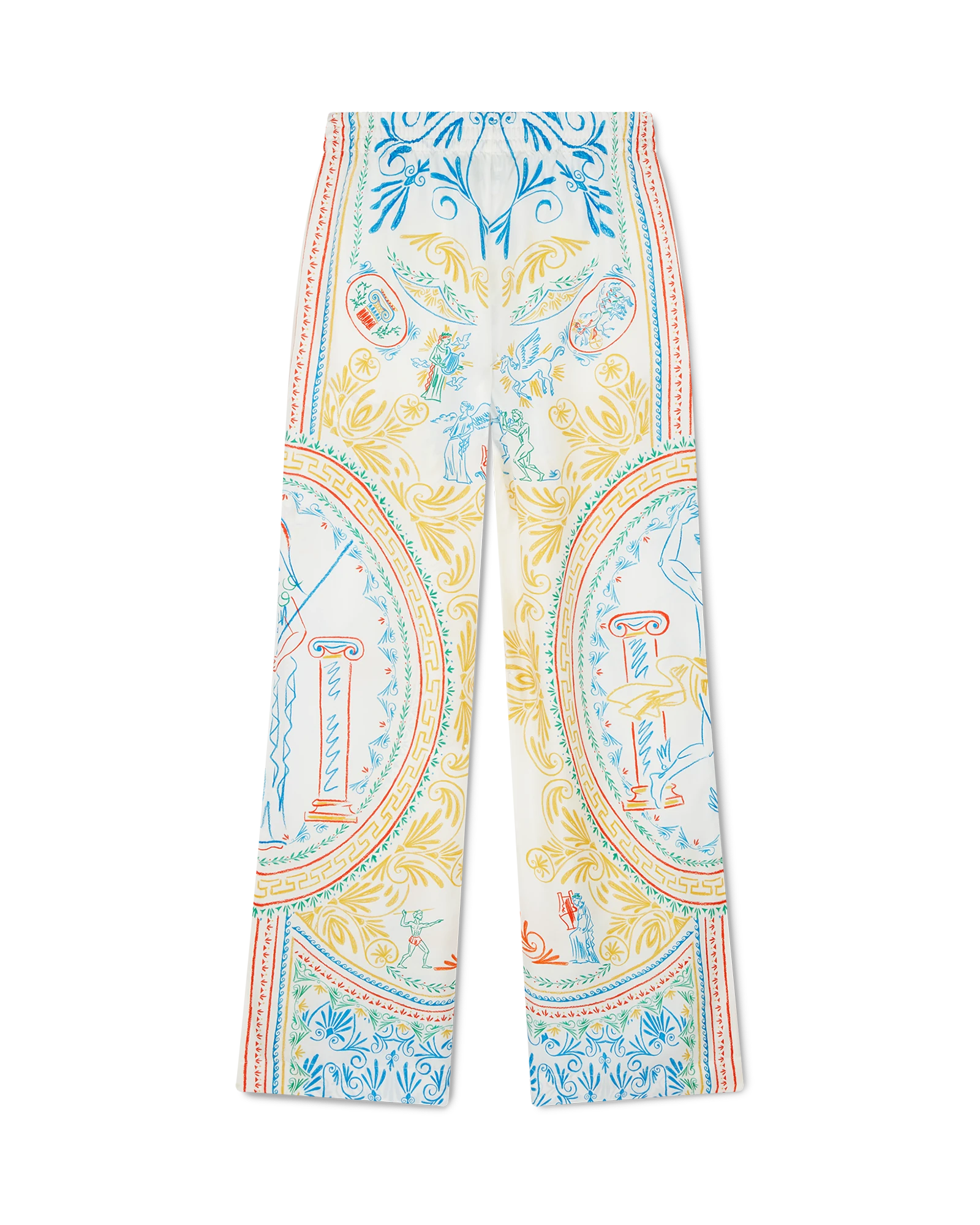 Crayon Vase Silk Trousers