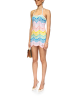 Gradient Wave Crochet Dress