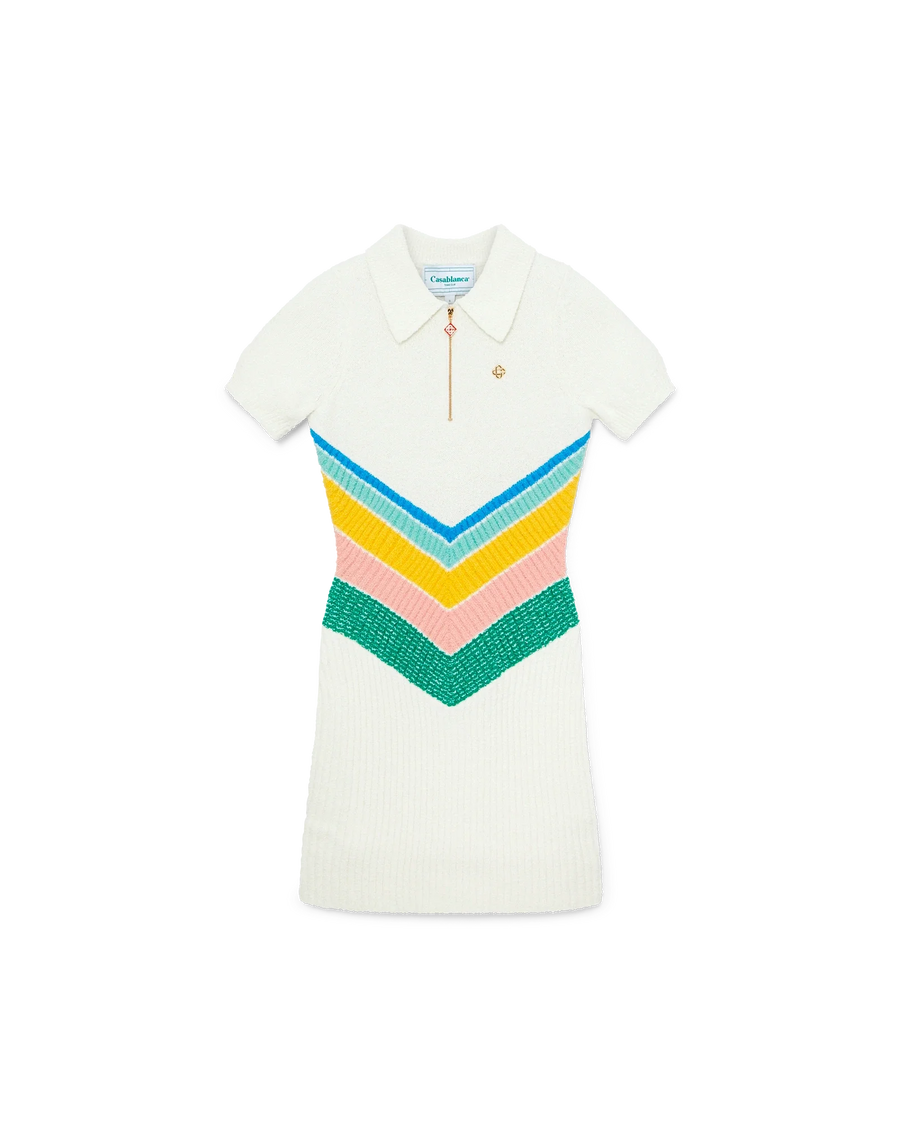 Boucle Chevron Dress