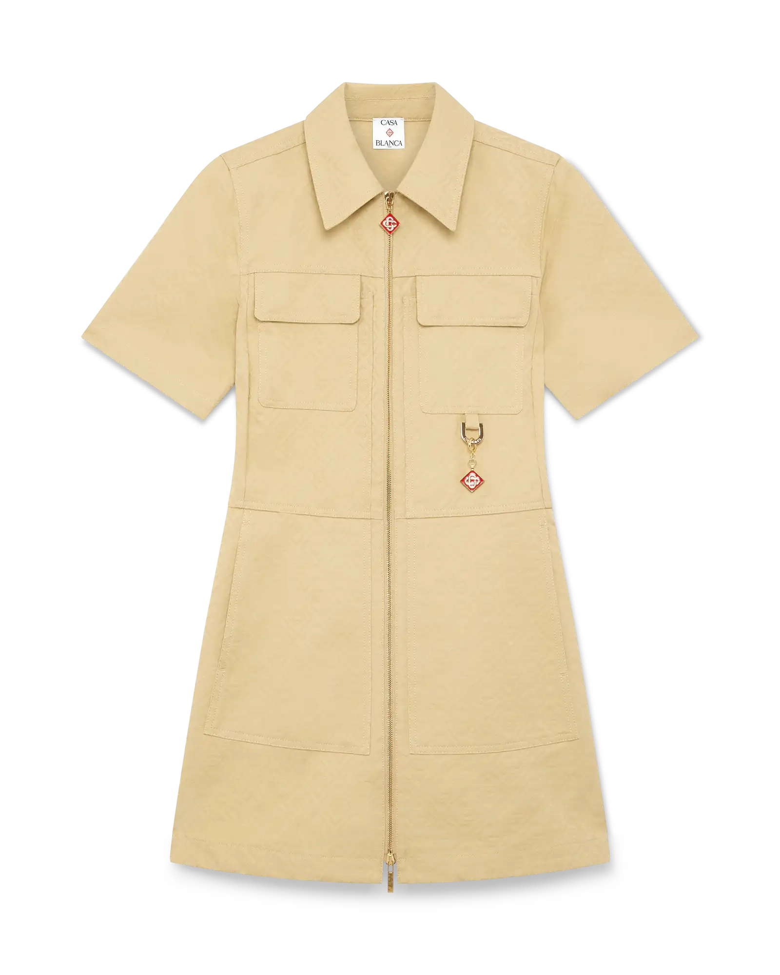 Cotton Monogram Jacquard Dress