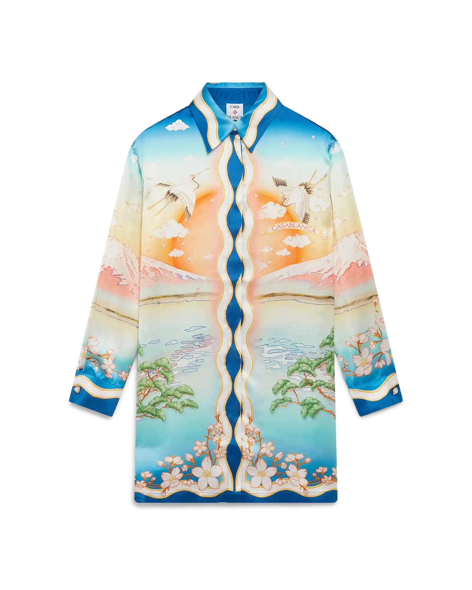 Tennis Club Silk Shirt Dress