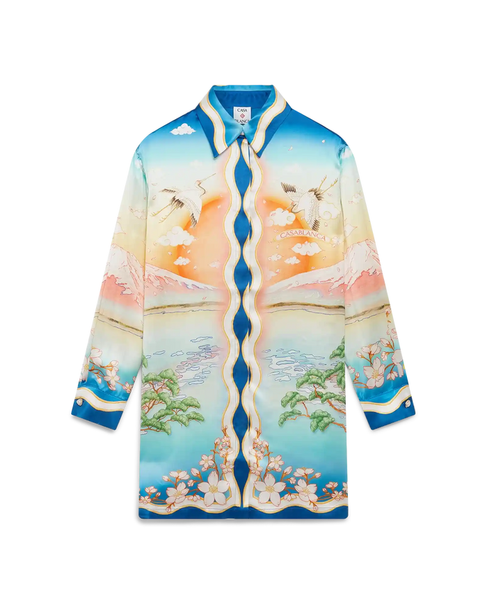 Tennis Club Silk Shirt Dress