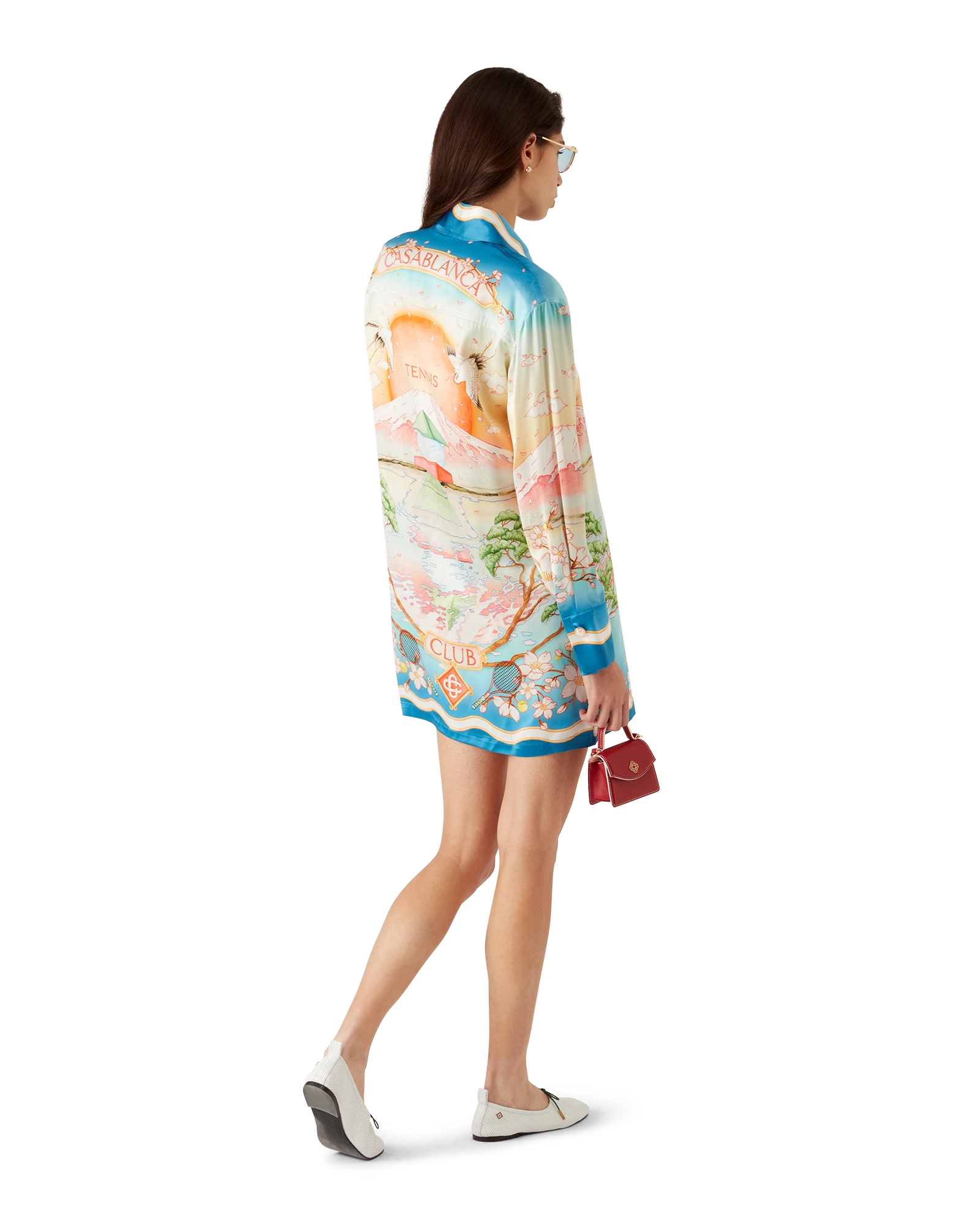 Tennis Club Silk Shirt Dress
