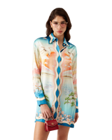Tennis Club Silk Shirt Dress
