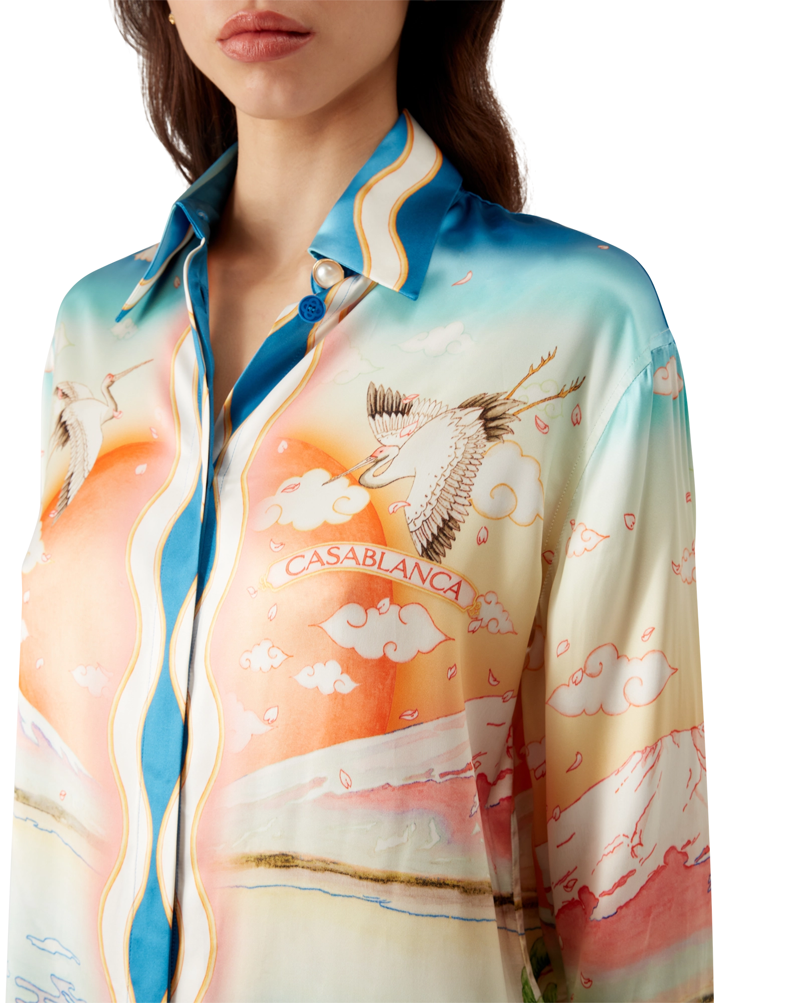 Tennis Club Silk Shirt Dress