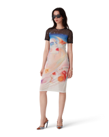 Galactic Connection Mesh Short Sleeve Dress