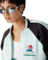 Embroidered Satin Bomber Jacket