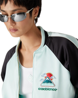 Embroidered Satin Bomber Jacket