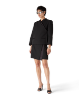 Wool Tailoring Wrap Jacket