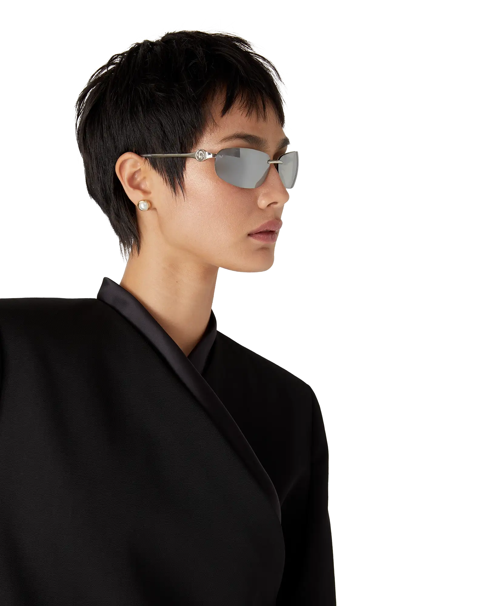 Wool Tailoring Wrap Jacket