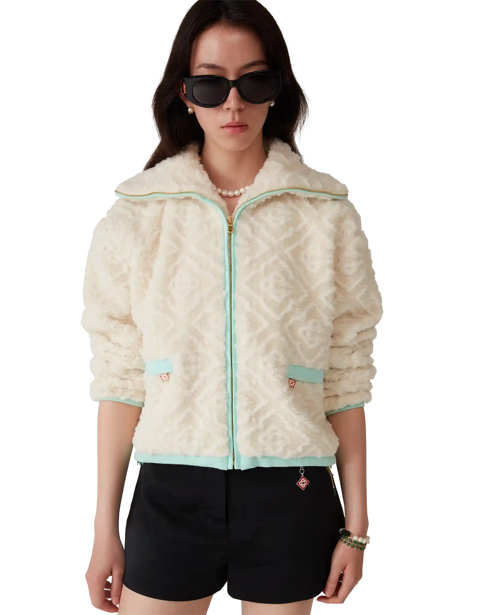 Monogram Jacquard Fleece Jacket
