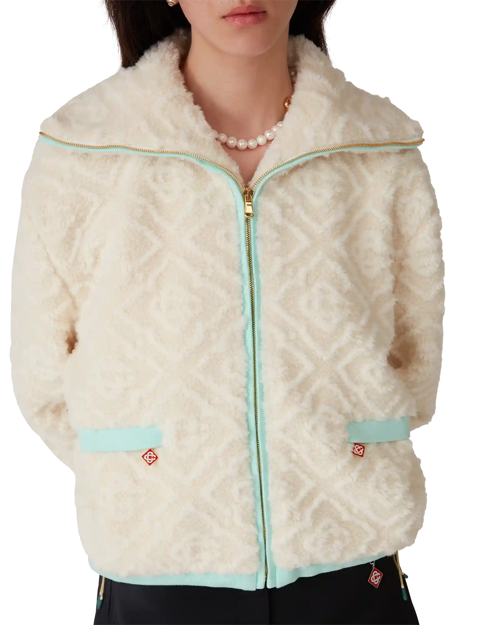 Monogram Jacquard Fleece Jacket