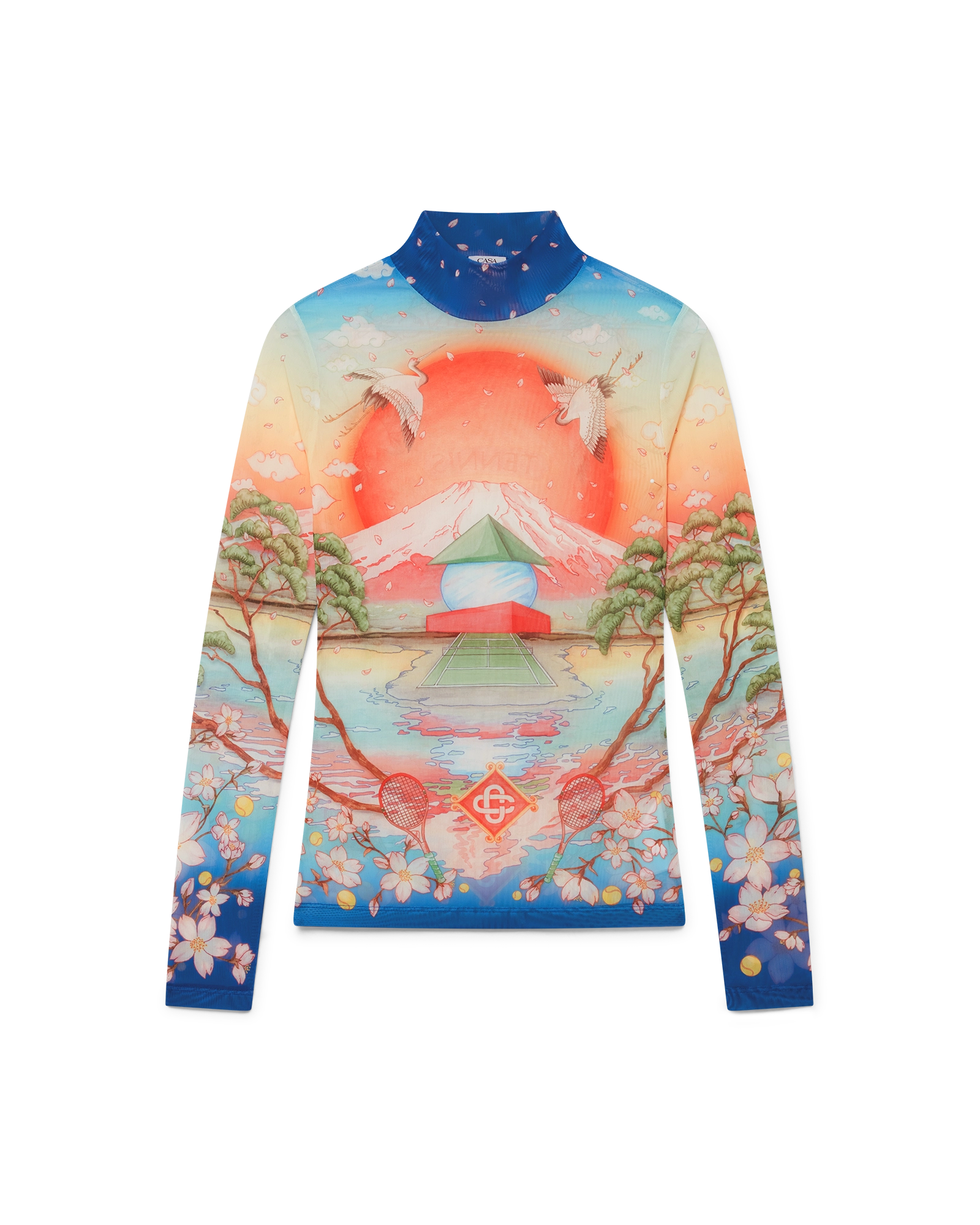 Tennis Club Mesh Long Sleeve Top
