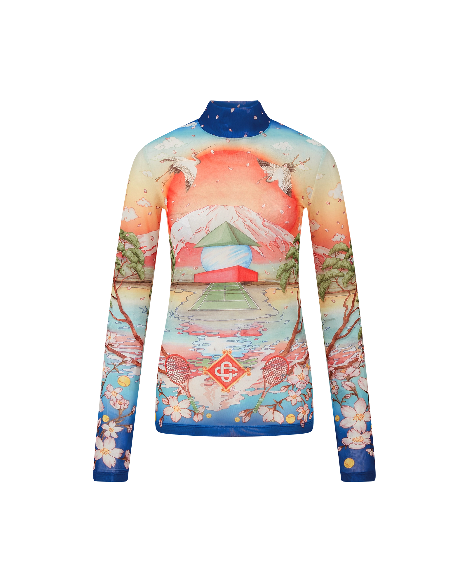 Tennis Club Mesh Long Sleeve Top