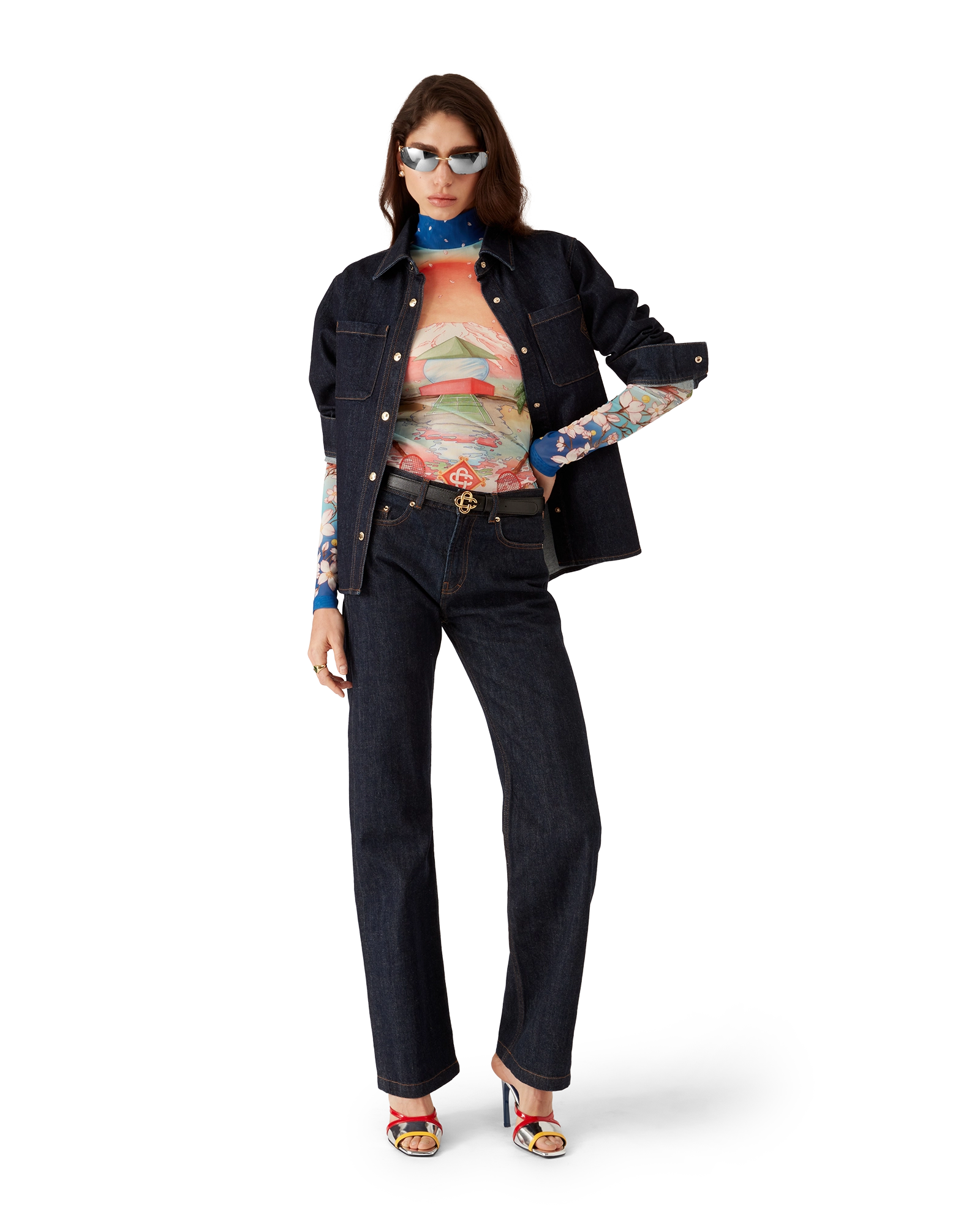 Tennis Club Mesh Long Sleeve Top