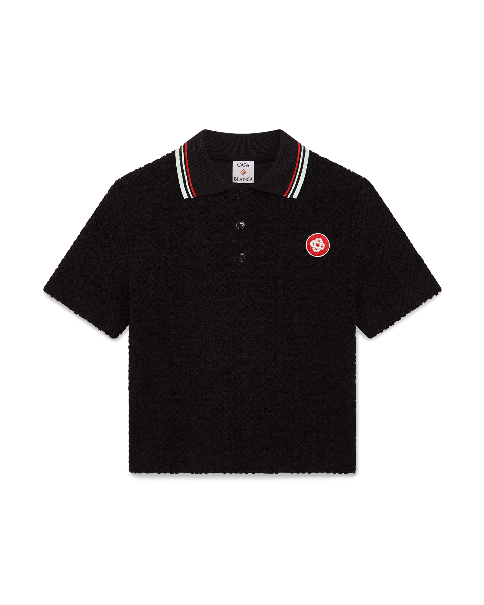 Monogram Jacquard Towelling Polo Shirt