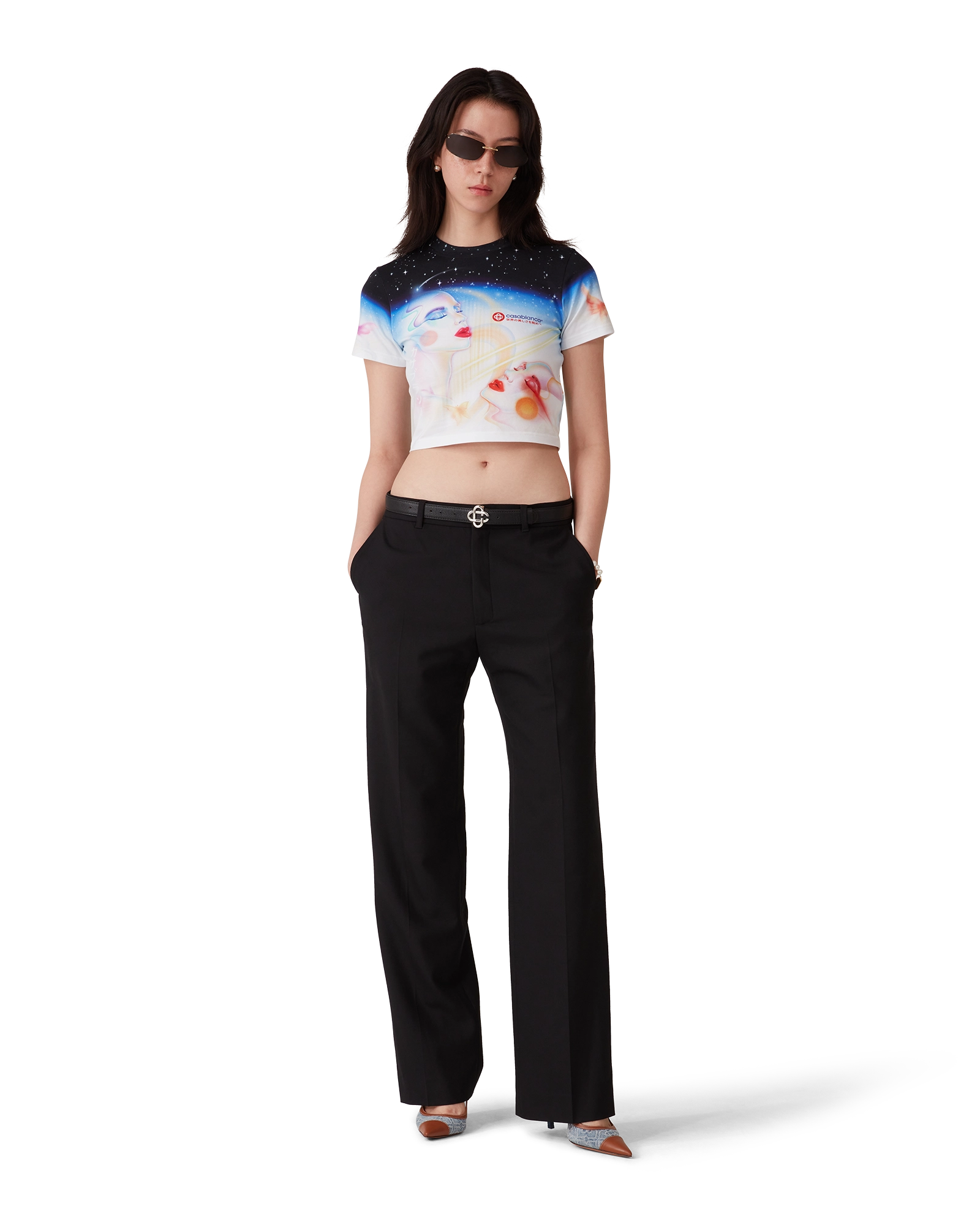 Galactic Connection Cropped T-Shirt