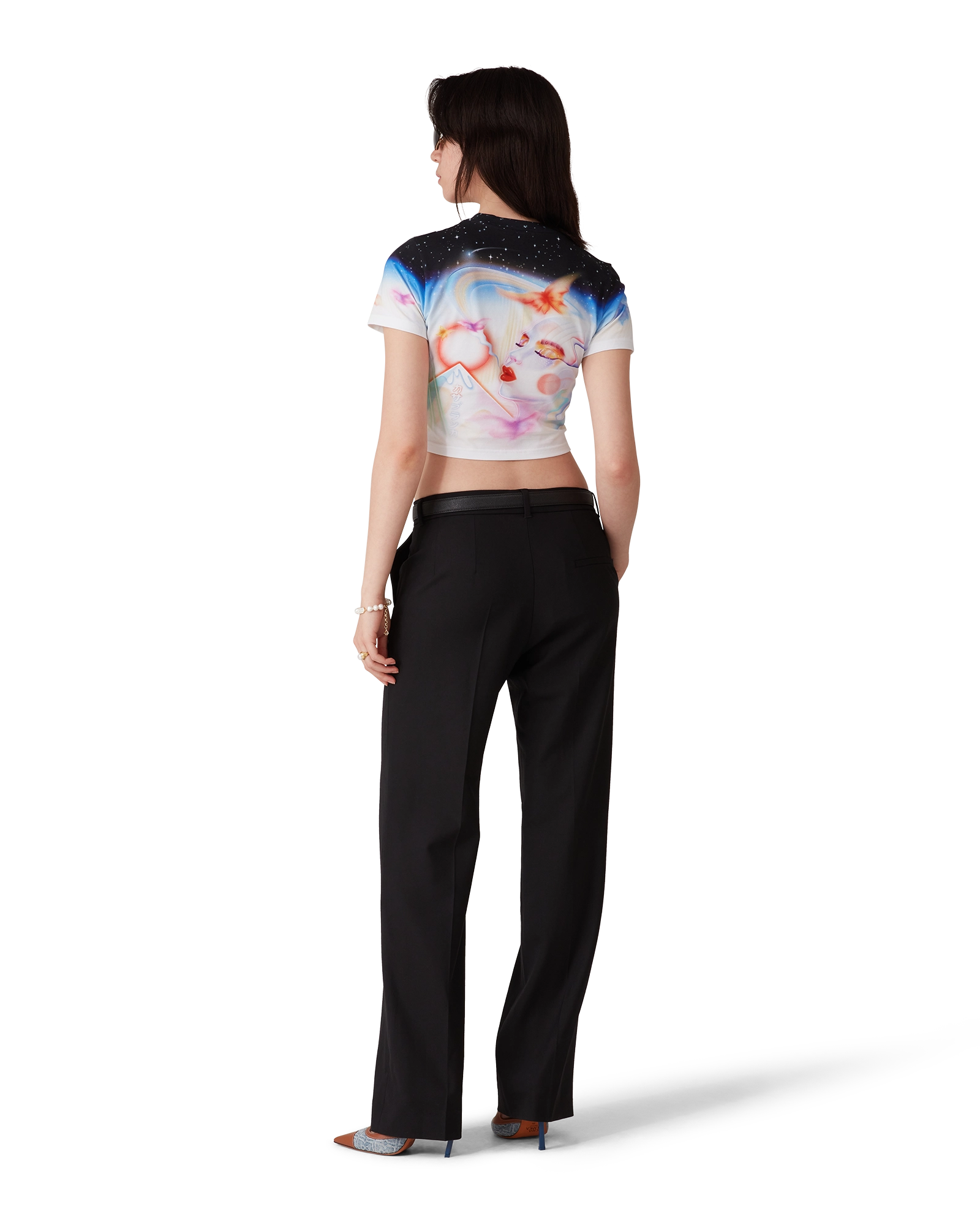 Galactic Connection Cropped T-Shirt