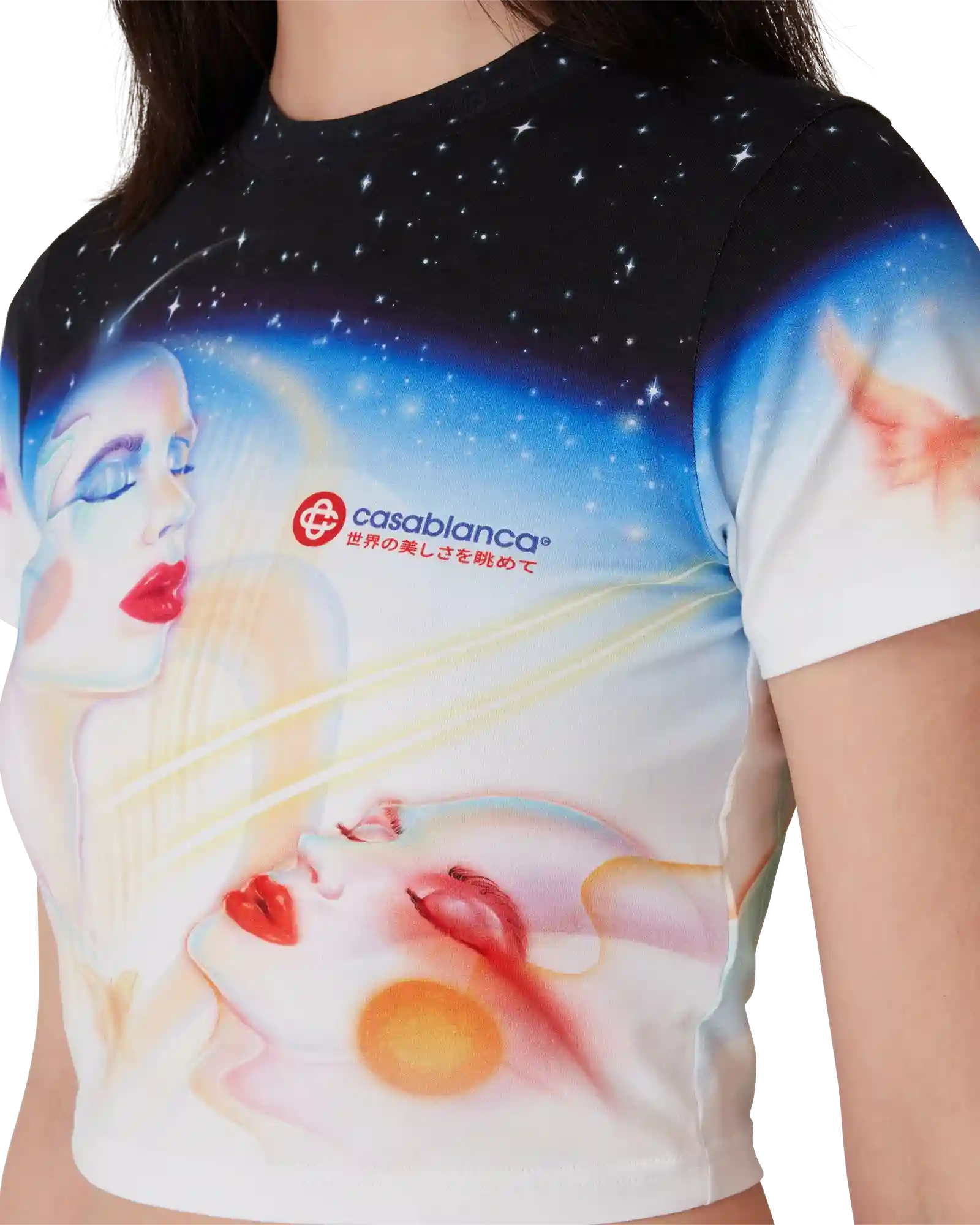 Galactic Connection Cropped T-Shirt