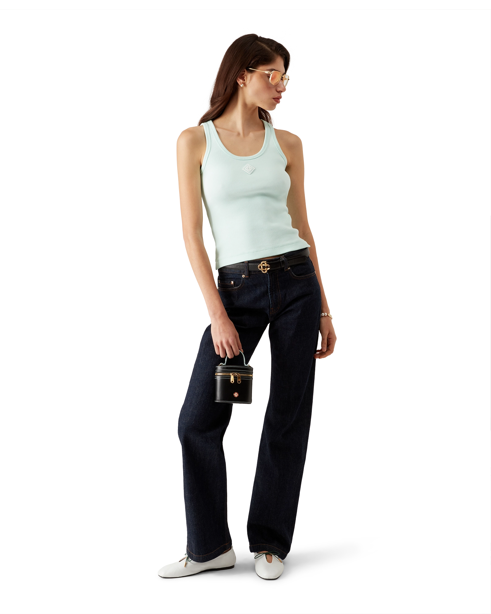 Ribbed Jersey Tank Top