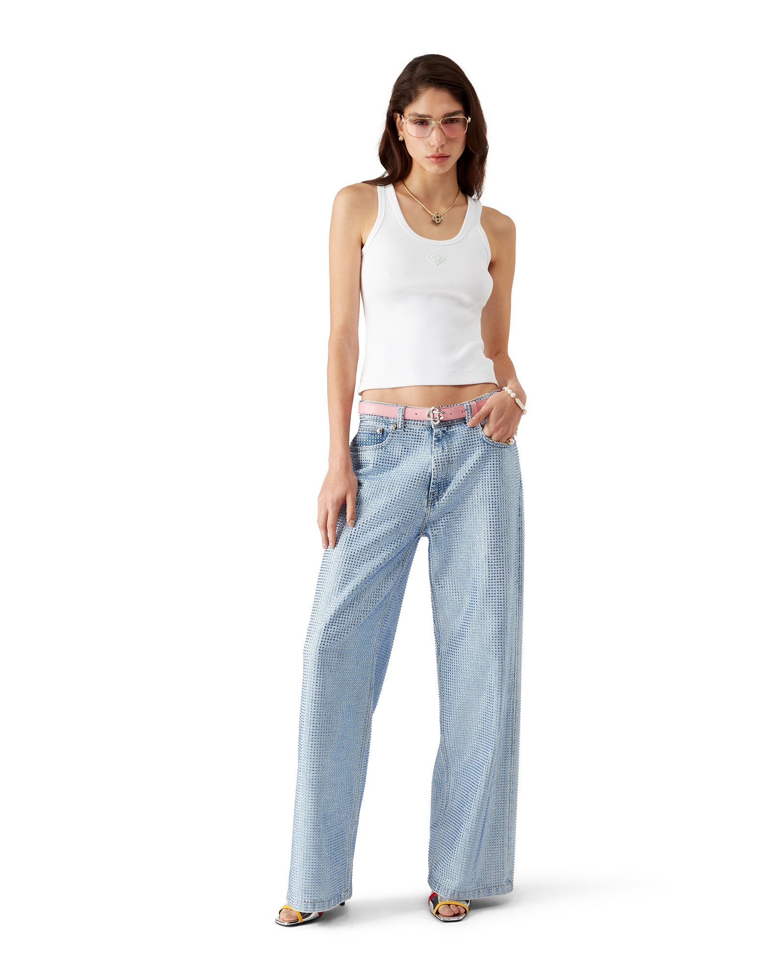 Ribbed Jersey Tank Top