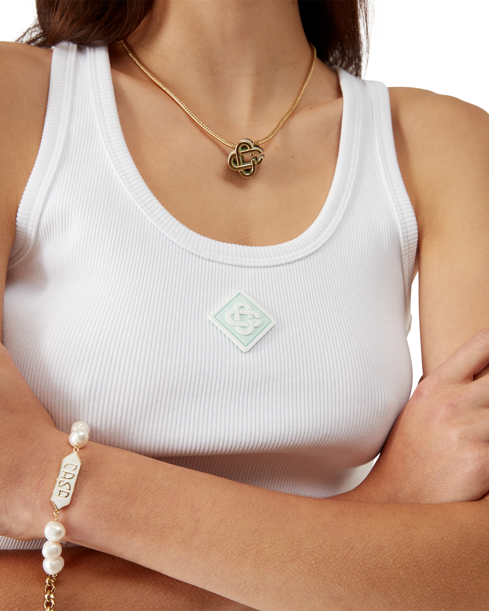 Ribbed Jersey Tank Top