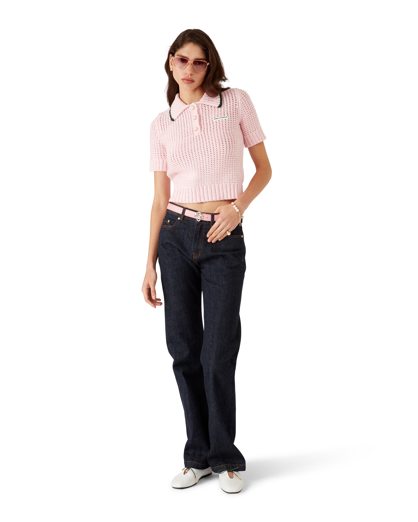 Cotton Mouliné Polo Shirt
