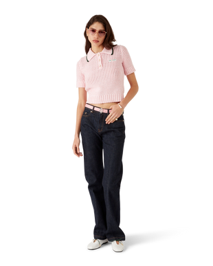 Cotton Mouliné Polo Shirt