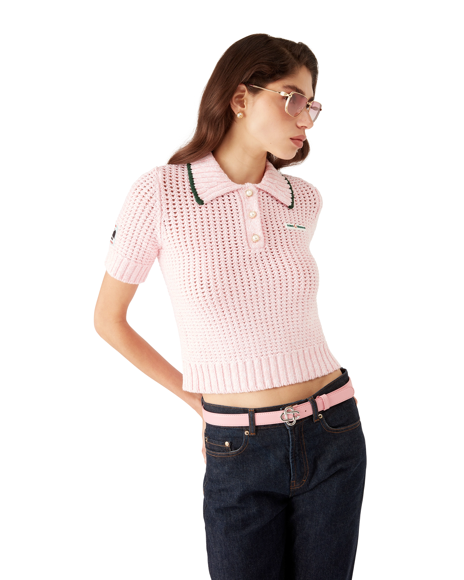 Cotton Mouliné Polo Shirt