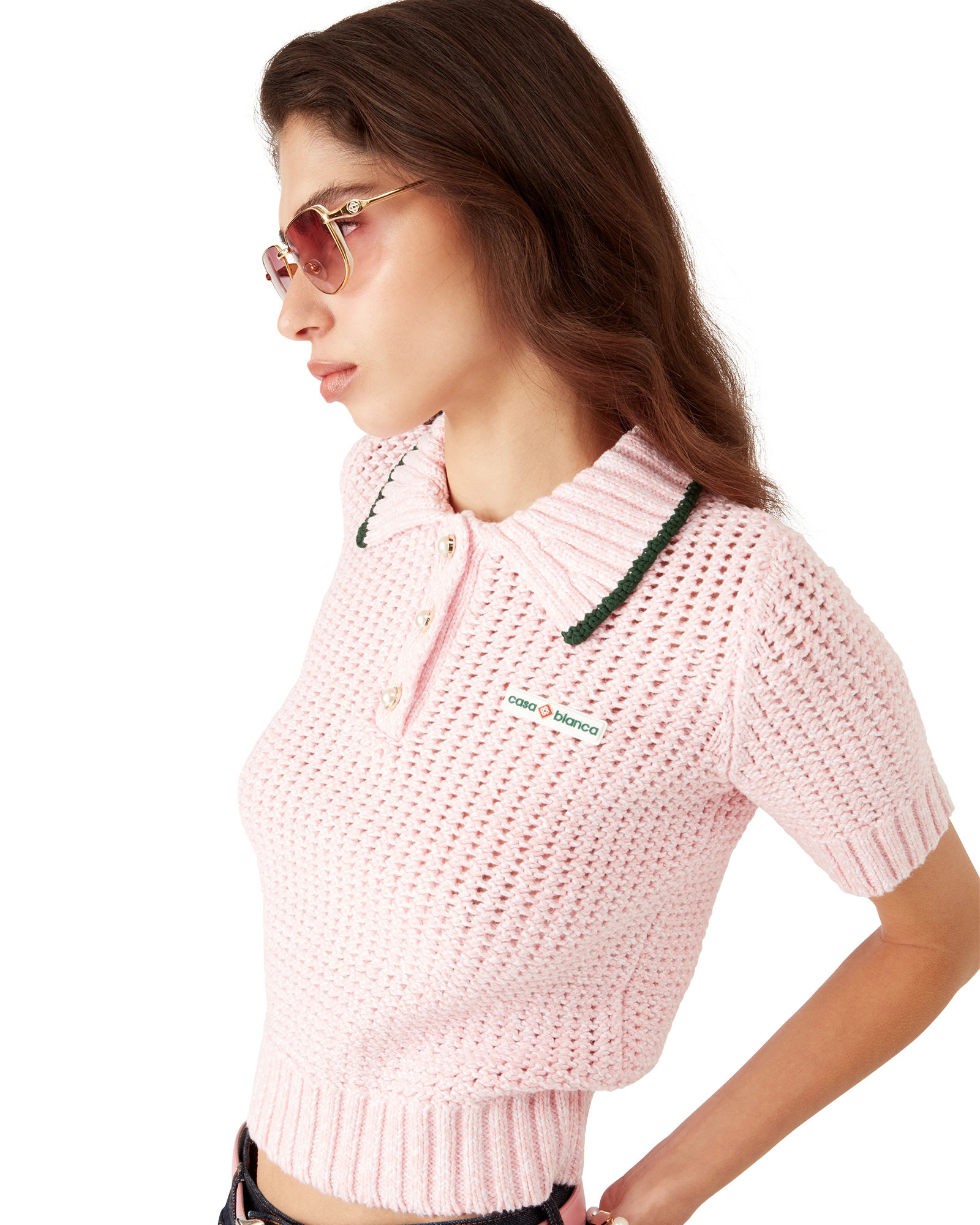Cotton Mouliné Polo Shirt