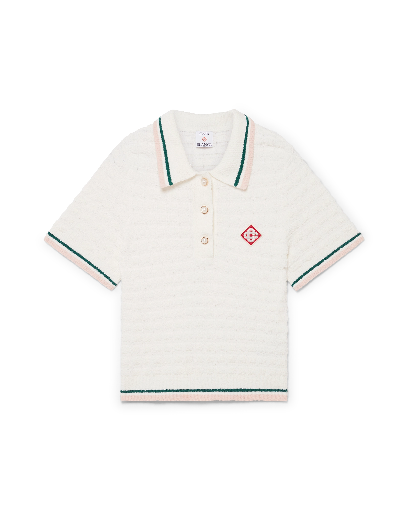 Cotton Bouclé Polo Shirt