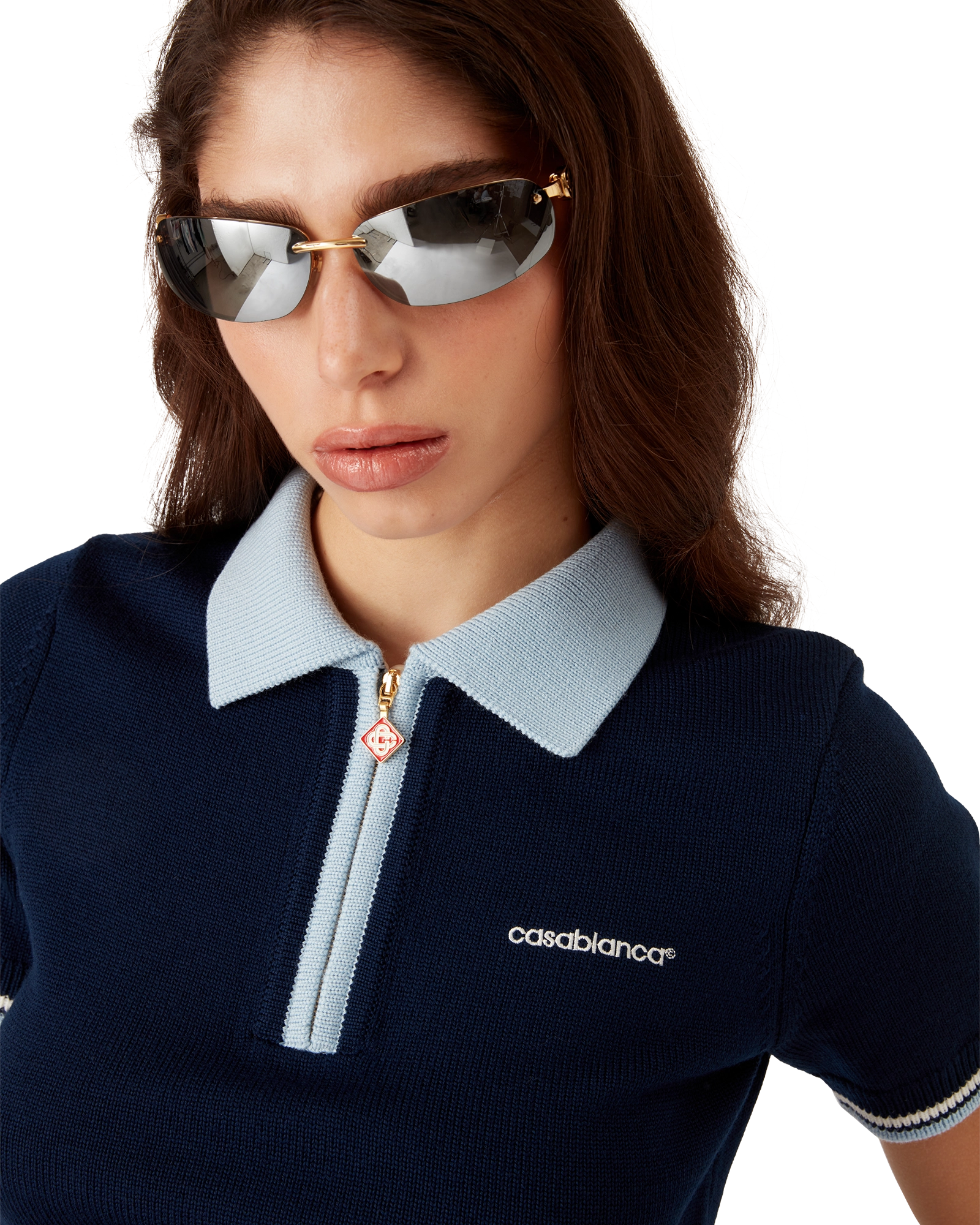 Merino Knit Tennis Polo Shirt