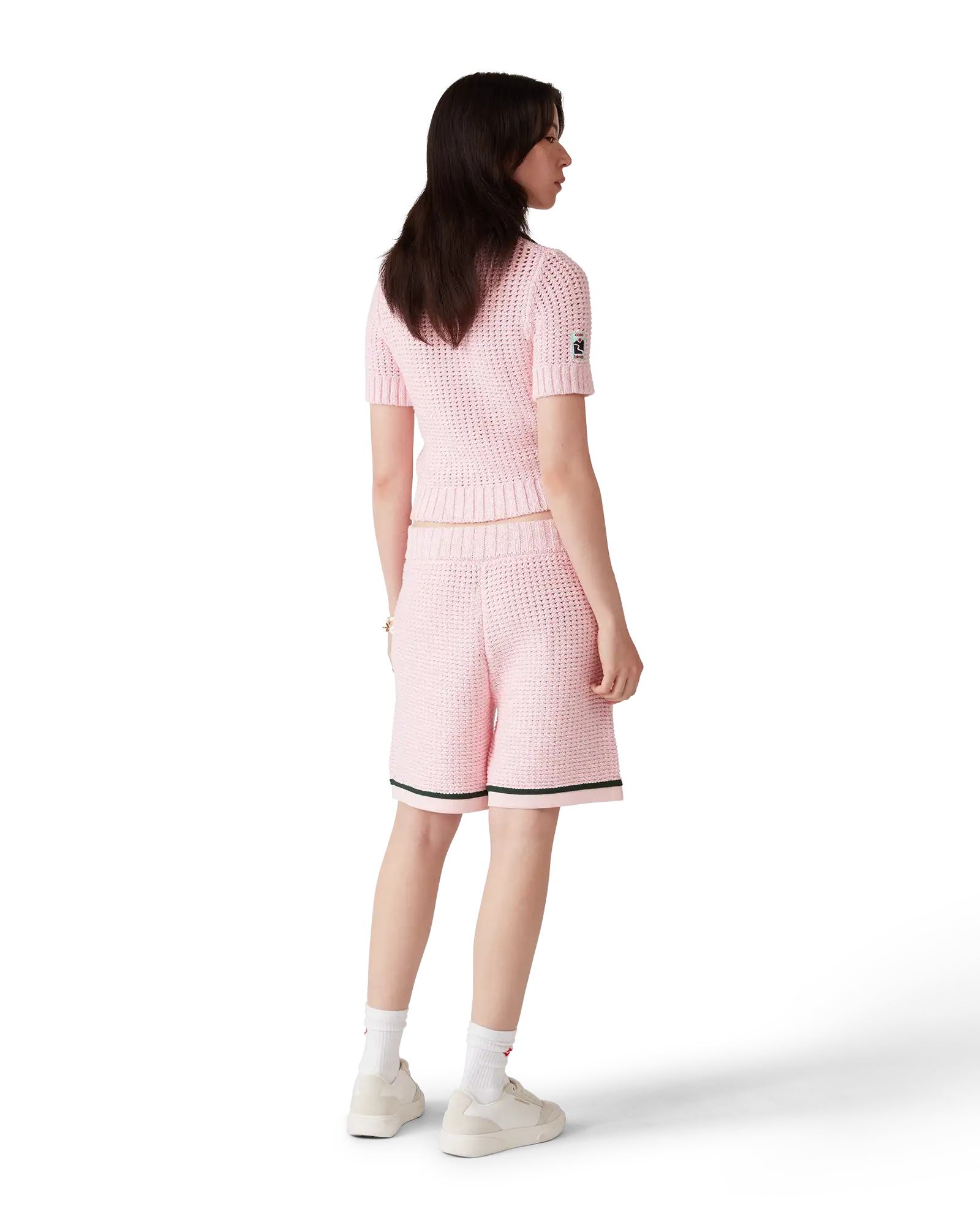 Cotton Mouliné Polo Shorts